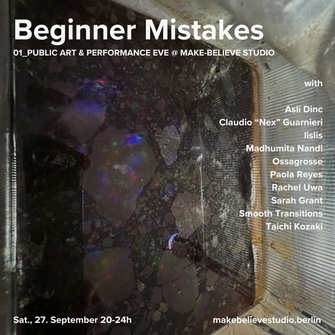 Our first art and performance eve at Make-Believe Studio