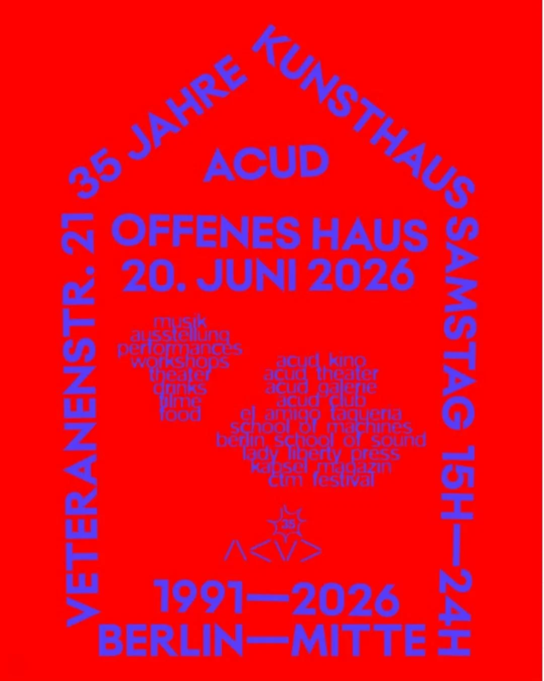 ACUD 35 year anniversary Open House!