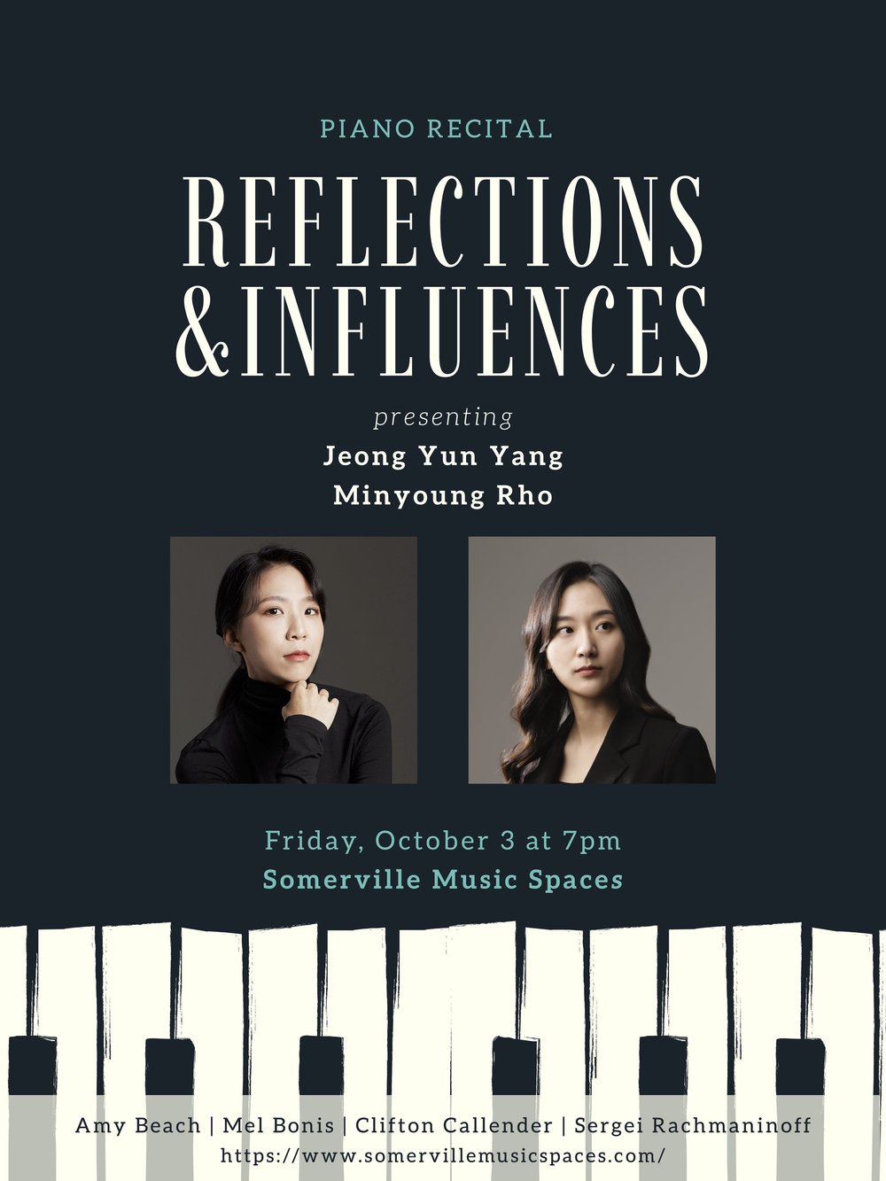 "Reflections and Influences" A piano recital with Jeong Yun Yang and ...