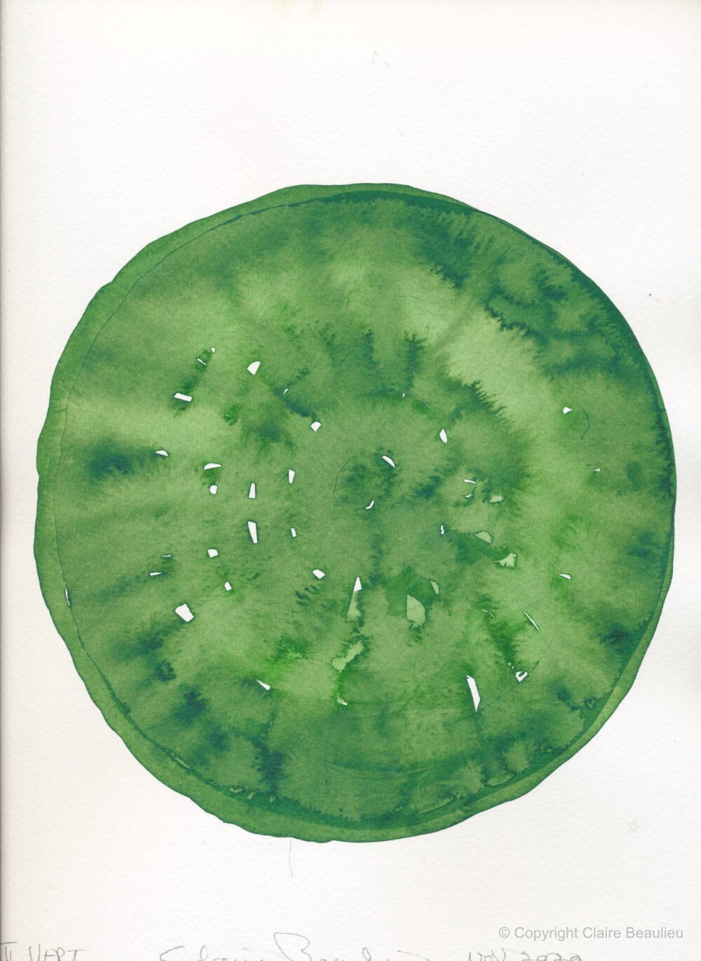  
 Vert III 
 Ink, 30.5 x 23 cm | 2020
 