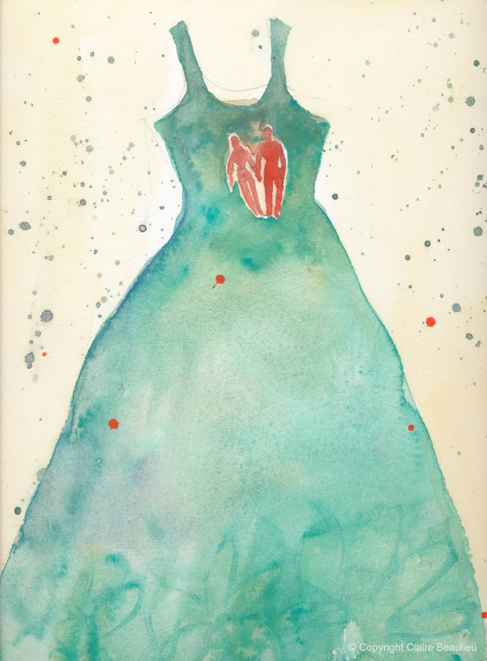  
 Robe I 
 Aquarelle, 38 X 28 cm | 2002
 
 