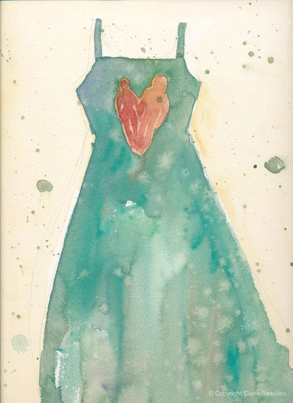  
 Robe II 
 Aquarelle, 38 X 28 cm | 2002
 
 
