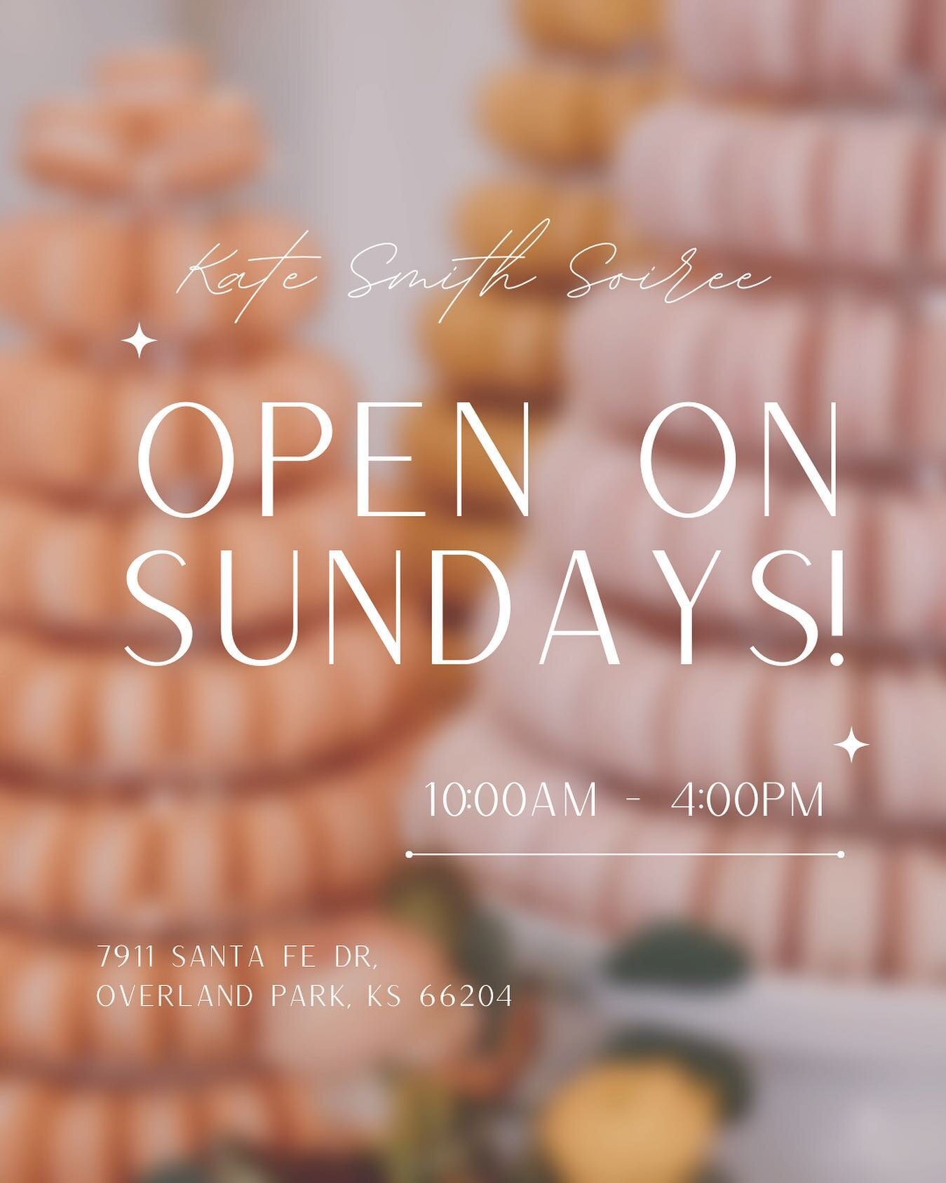Happy Sunday! As promised, we are now open on Sundays from 10am-4pm! Come grab a pot of tea and a treat and make this your Sunday tradition 💖

We will not be open next Sunday for Mother&rsquo;s Day, but will resume hours the following week!