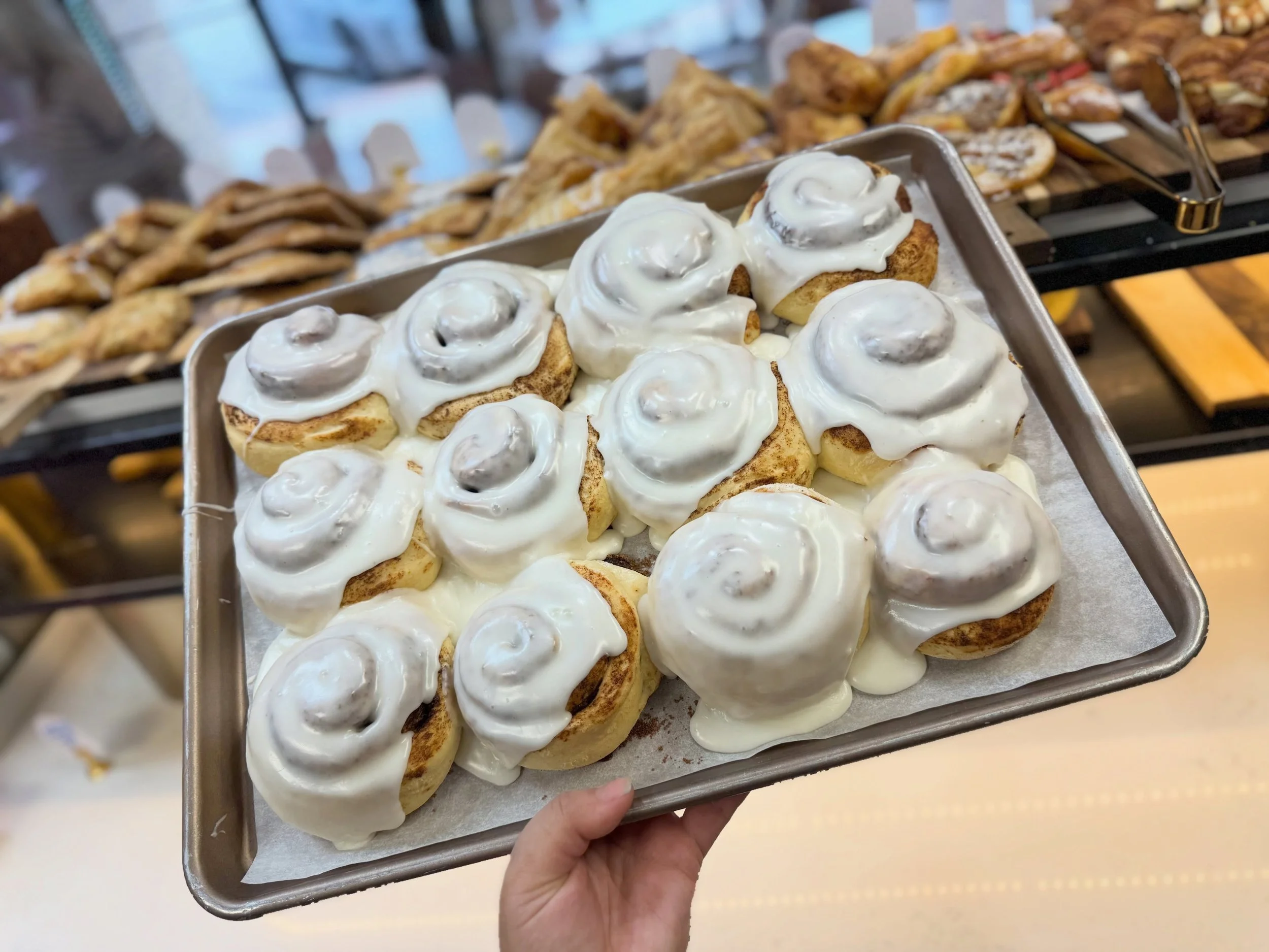 BOGO FREE PASTRIES!

The weather had other plans for our normal Saturday rush, so we need your help clearing us out! We are open today until 2pm for the holiday so all of our croissants, turnovers, danishes, breads, cinnamon rolls and scones are all 