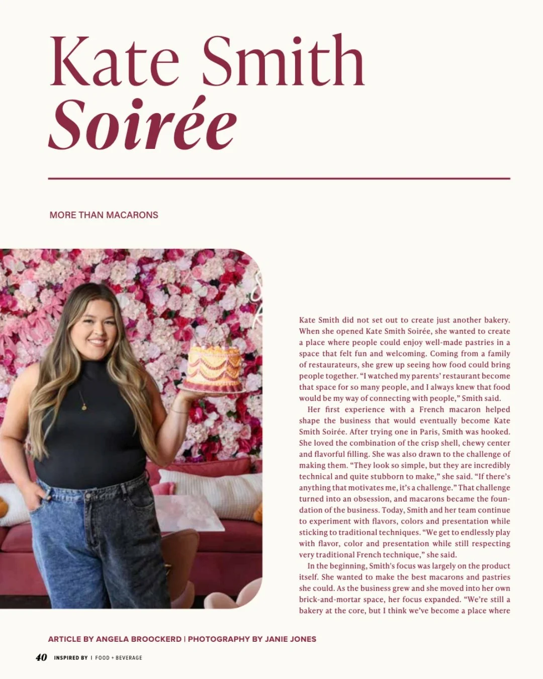 A little pinch me moment for our little bakery! Thank you @johnsoncountycitylifestyle for reaching out and wanting to feature us! I loved getting the opportunity to share a little bit about our bakery and all of the reasons why I dreamed of creating 