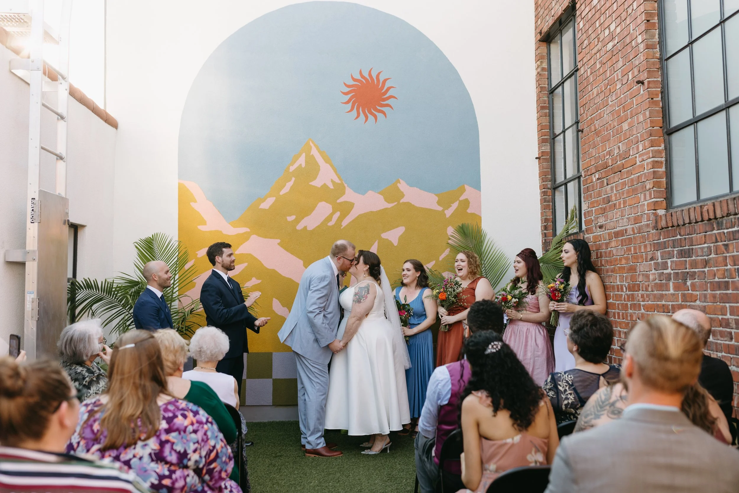 Colorful Wedding at No Vacancy