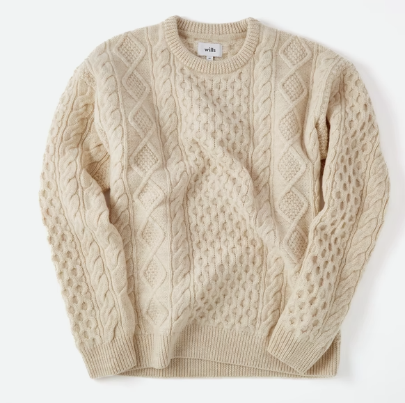 Patagonia Wool Aran Cable Crew