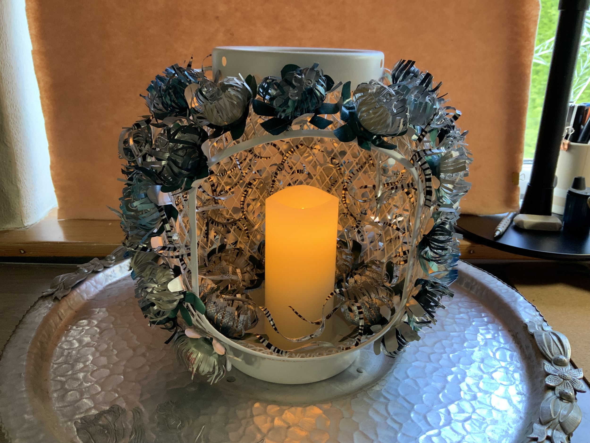 Nespresso flowers centrepiece