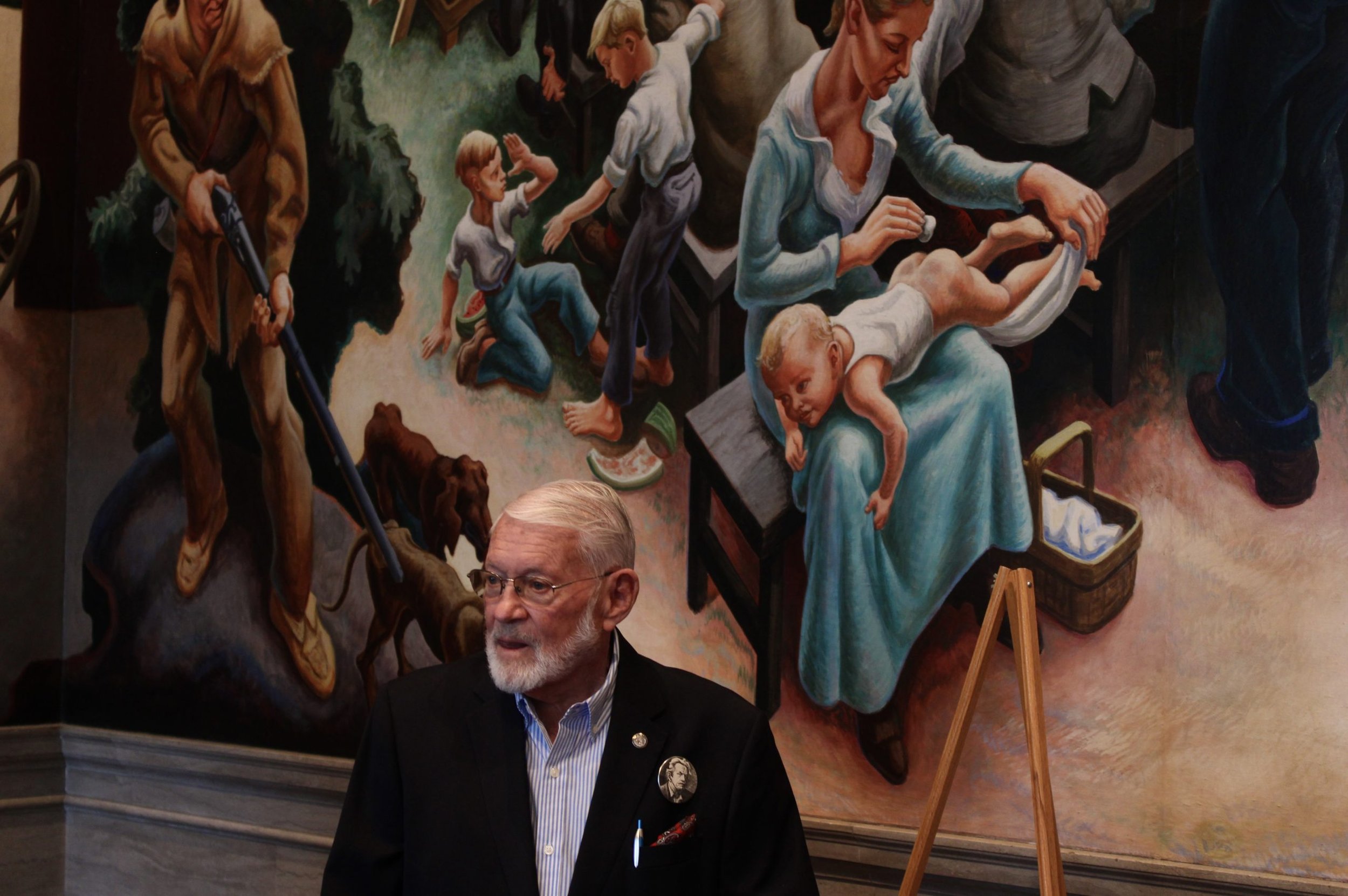 ‘A fond farewell:’ Benton mural model reflects on iconic piece of history
