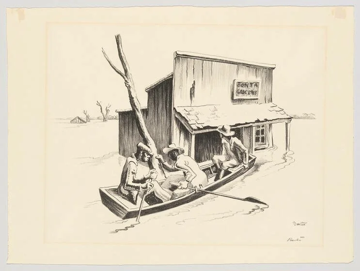 Investigation (1937) by Thomas Hart Benton (Lithograph)