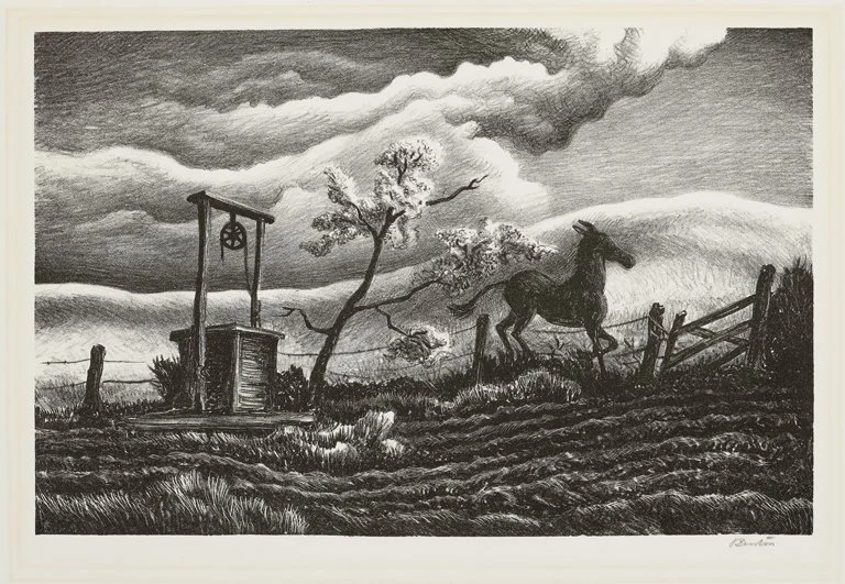 Frisky Day (1939) by Thomas Hart Benton (Lithograph)