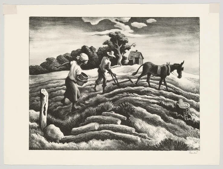 Planting (1938) by Thomas Hart Benton (Lithograph)