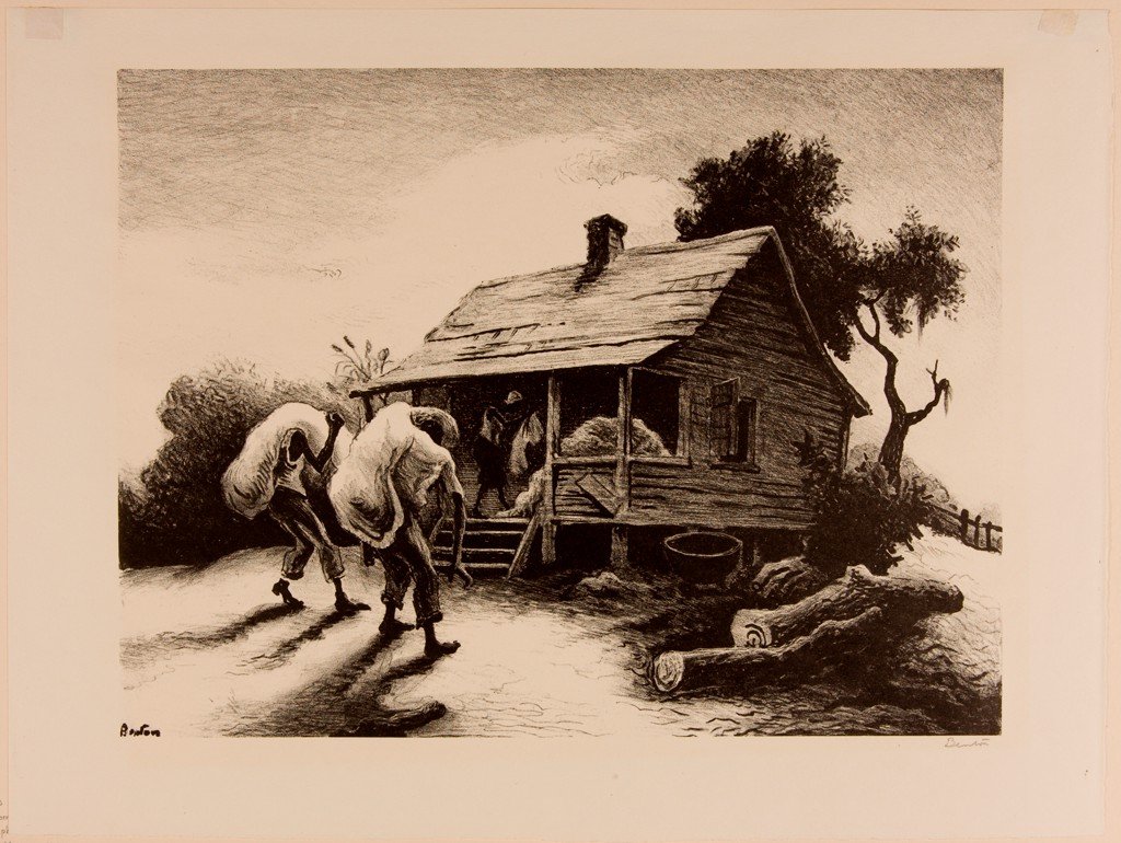 Back from the Fields (1945) by Thomas Hart Benton (Lithograph)