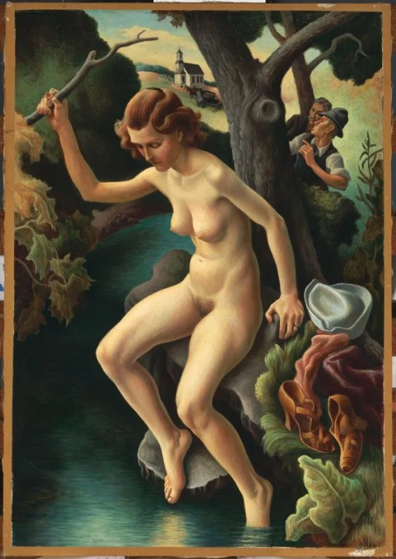 Susanna and the Elders (1938) by Thomas Hart Benton, at the Fine Arts Museums of San Francisco