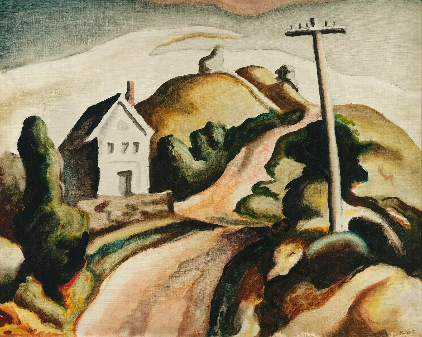 Martha's Vineyard (1925) by Thomas Hart Benton (Painting)