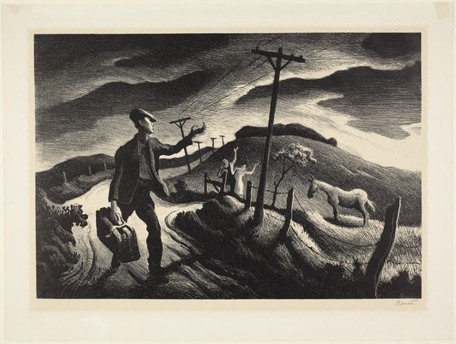 The Boy (1948) by Thomas Hart Benton, at the Princeton University Art Museum