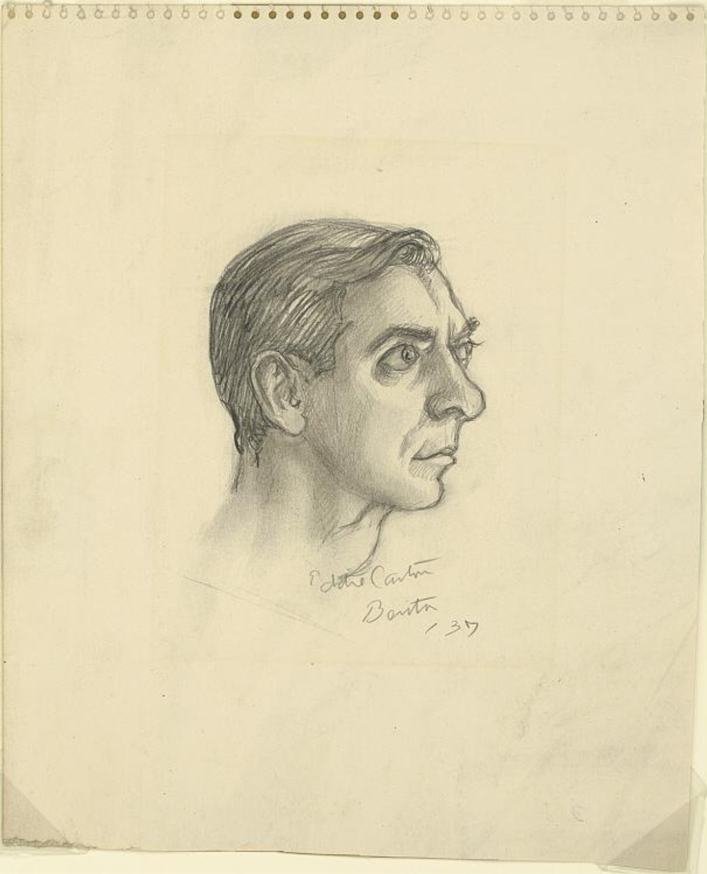 Eddie Cantor (1937) by Thomas Hart Benton (Drawing)