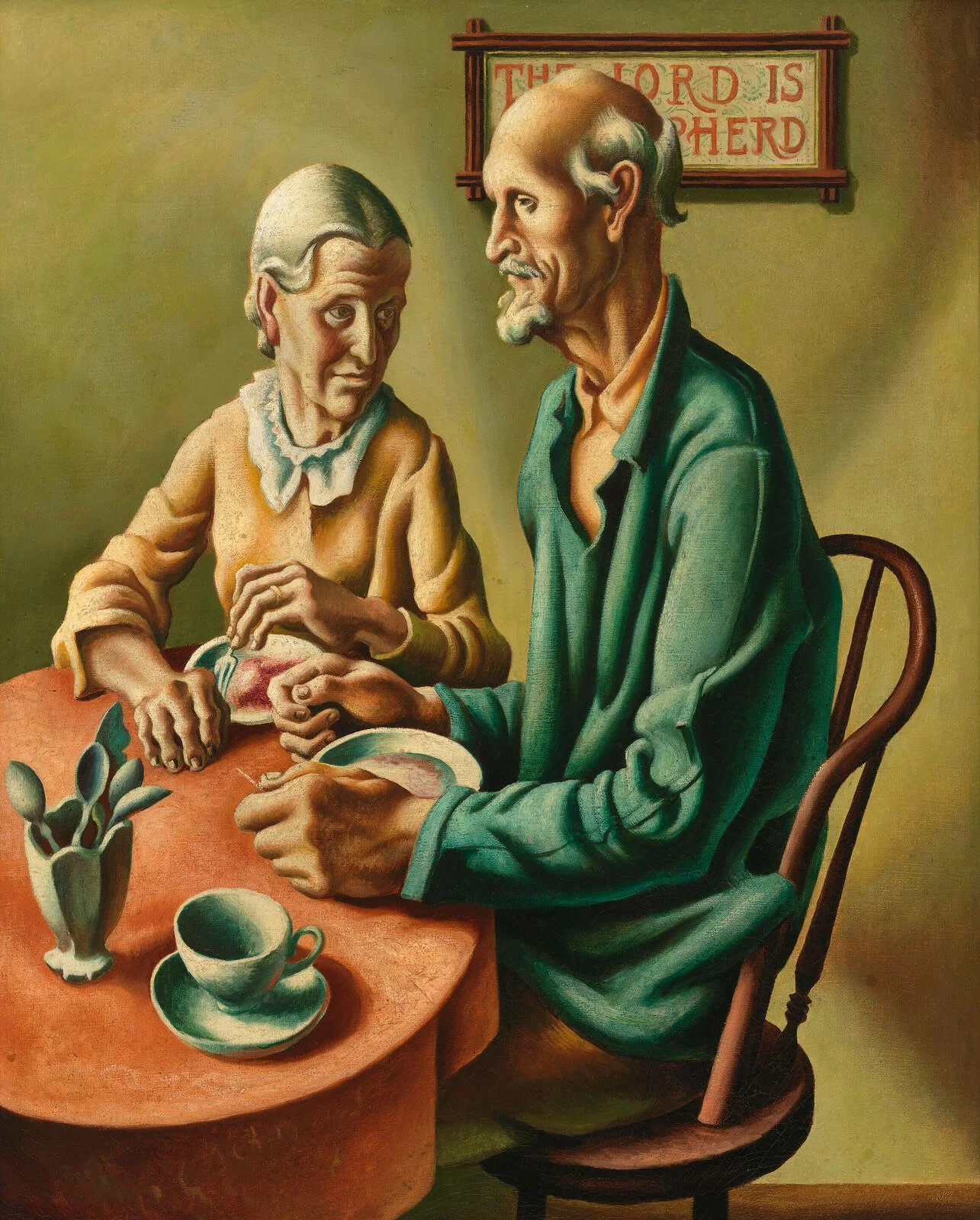 The Lord is My Shepherd (1926) by Thomas Hart Benton (Painting)
