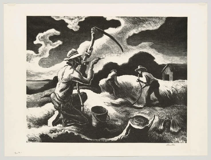 Island Hay (1945) by Thomas Hart Benton (Lithograph)