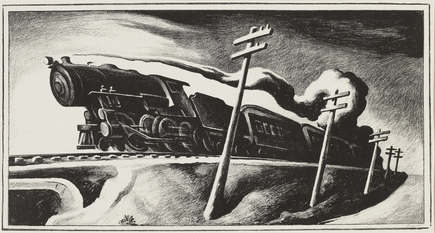 Going West (1934) by Thomas Hart Benton, at the Amon Carter Museum of American Art