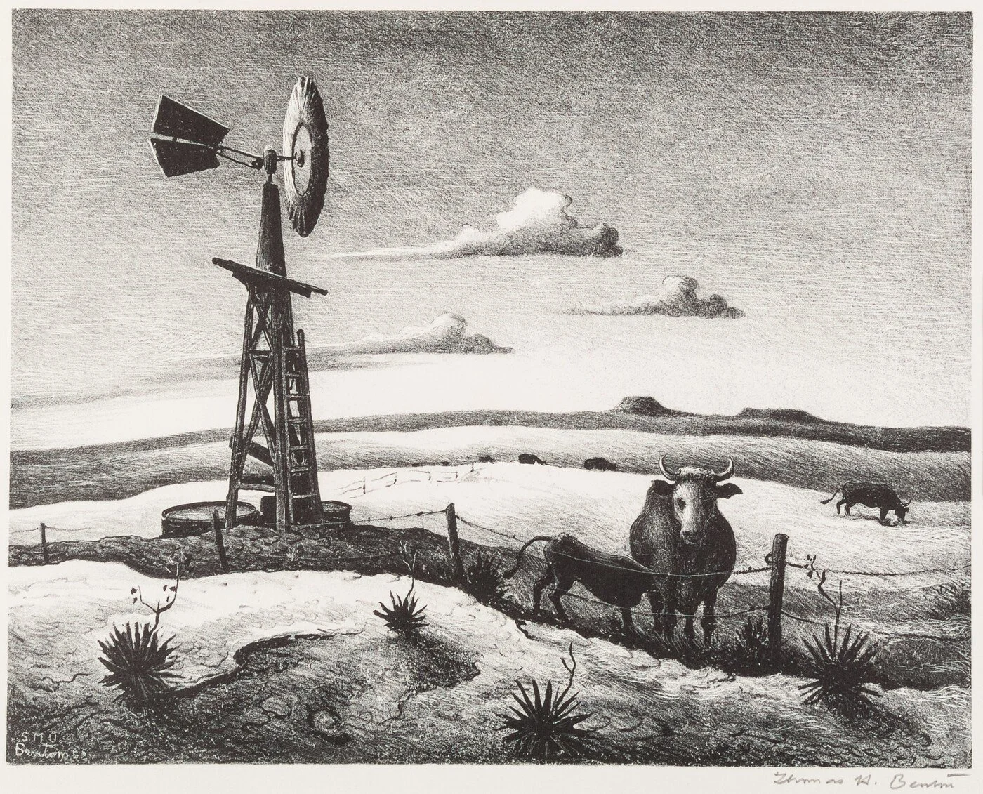 West Texas (1952) by Thomas Hart Benton, at the Amon Carter Museum of American Art