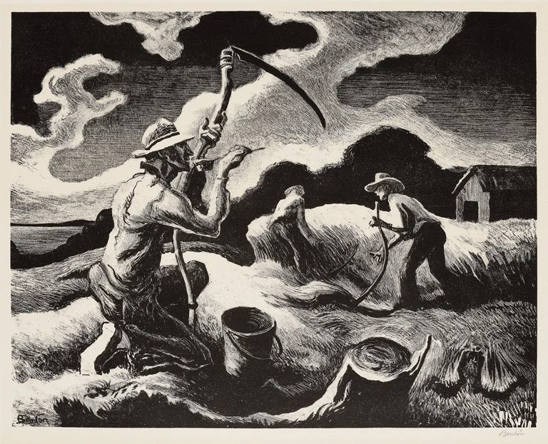 Island Hay (1945) by Thomas Hart Benton (Lithograph)