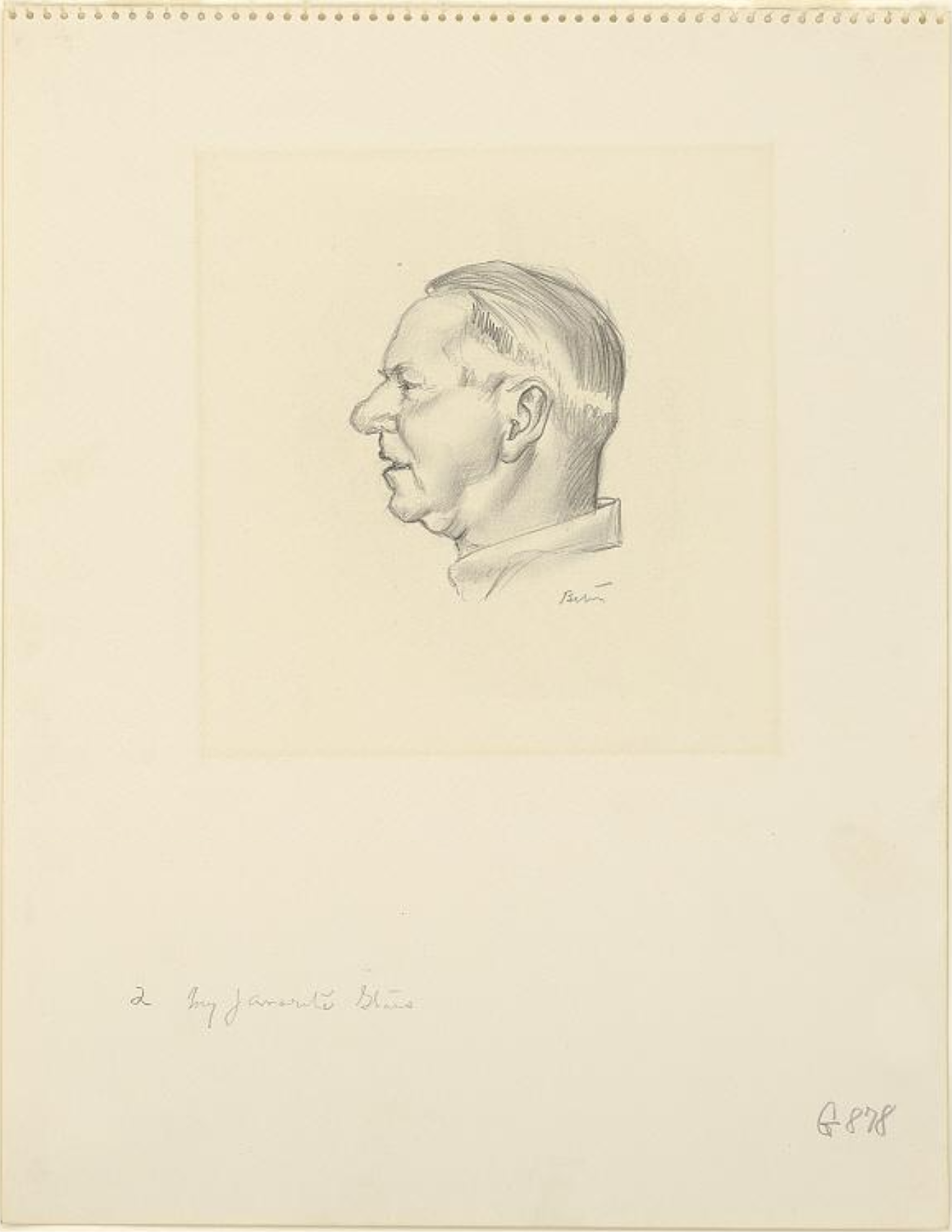 W. C. Fields (1937) by Thomas Hart Benton (Drawing)