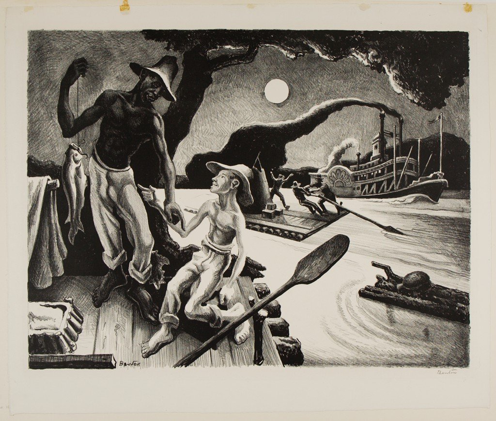 Huck Finn (1936) by Thomas Hart Benton (Lithograph)
