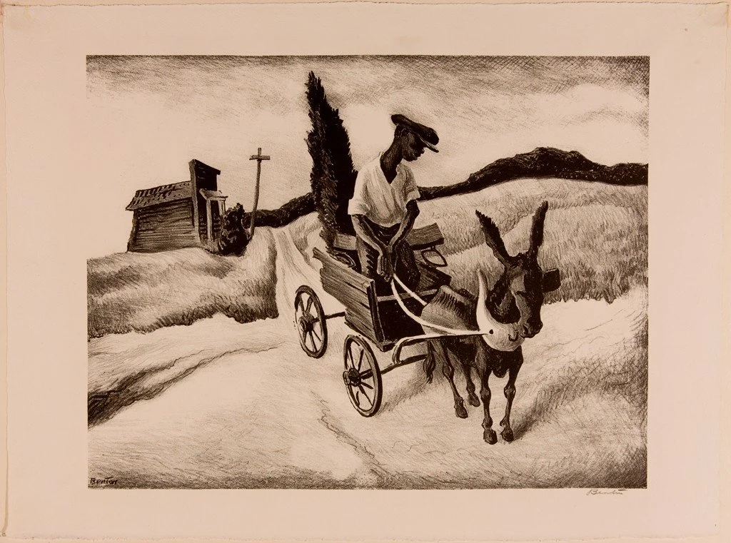 Lonesome Road (1938) by Thomas Hart Benton (Lithograph)