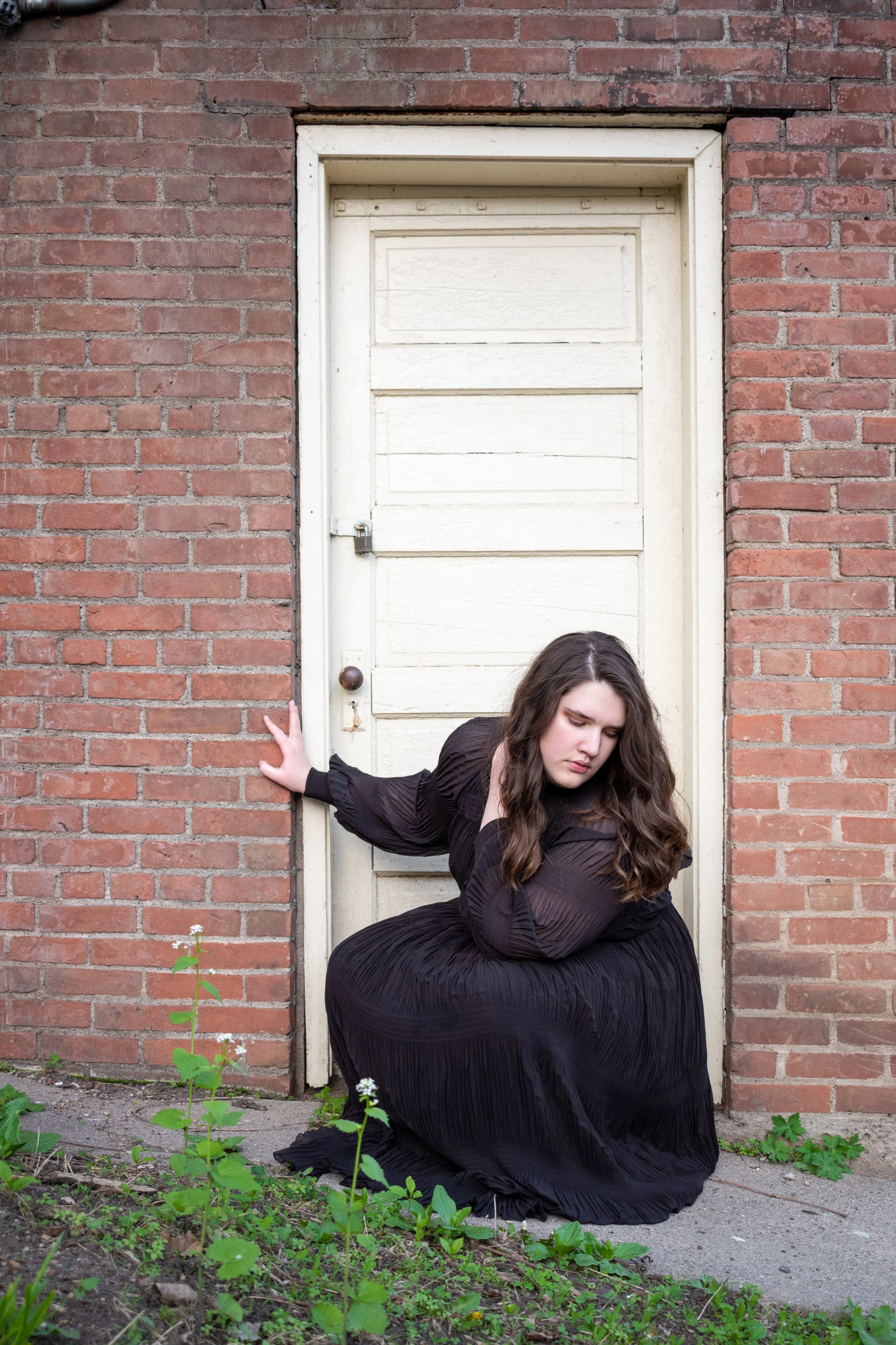 Outdoor Spring portrait at Schell's Brewery in New Ulm.