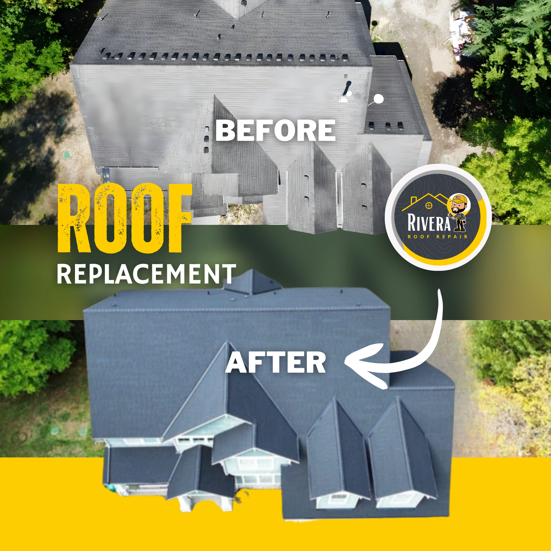 New Roof and gutters completed in Redmond.
IKO Dynasty Matte Black paired with 5" White Seamless Gutters, and finished off with 5" BullDog screens.
Great color choice!