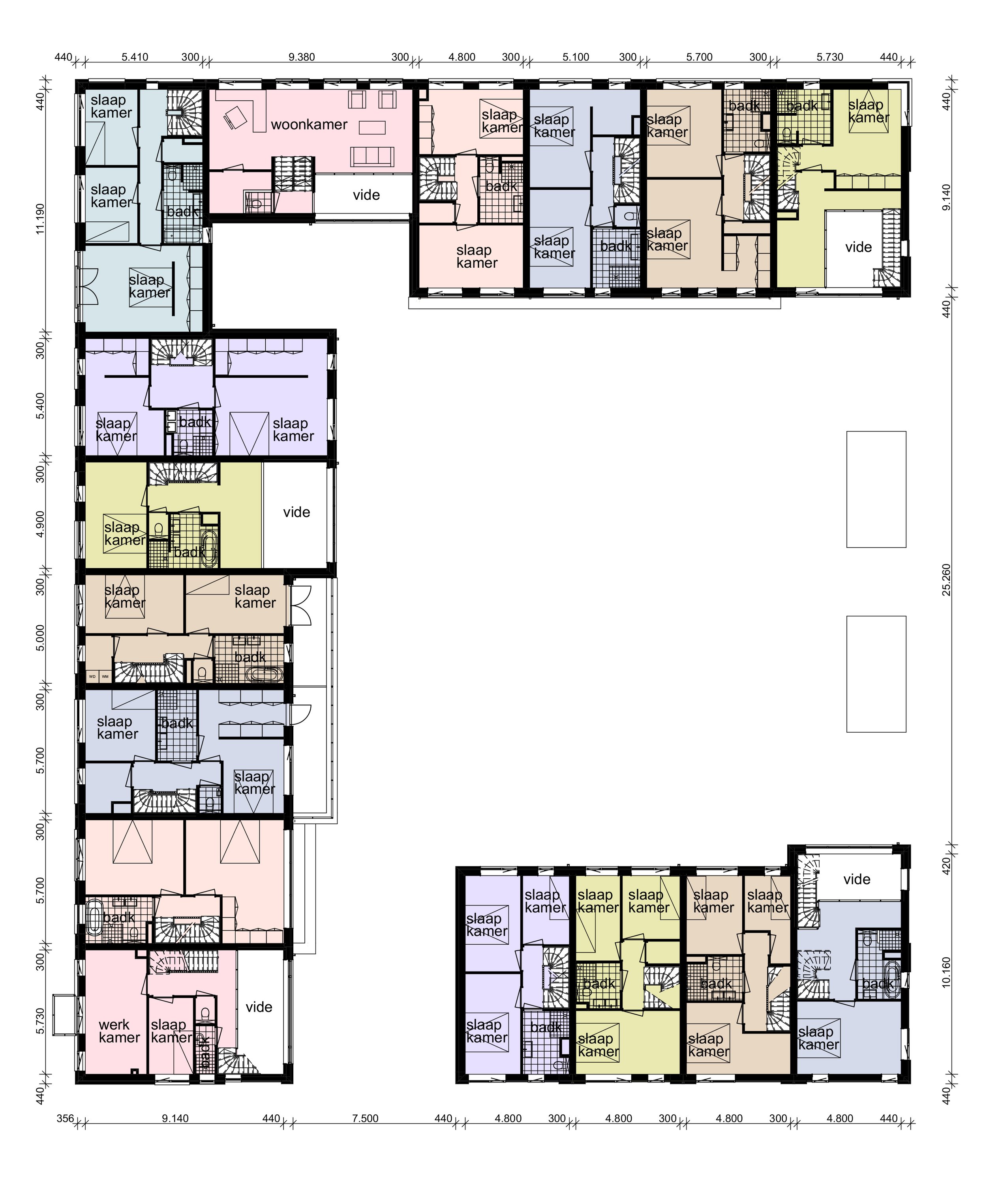 Plattegrond 1e verdieping