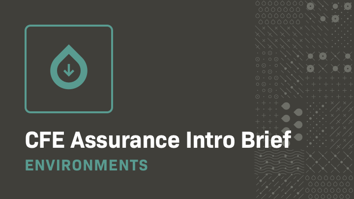 CFE Assurance Intro Brief