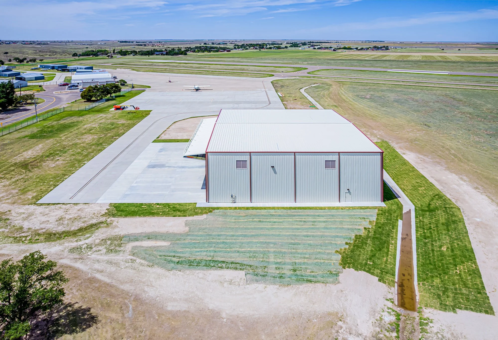 Guymon Municipal Airport Hangar construction by Firebrand Construction