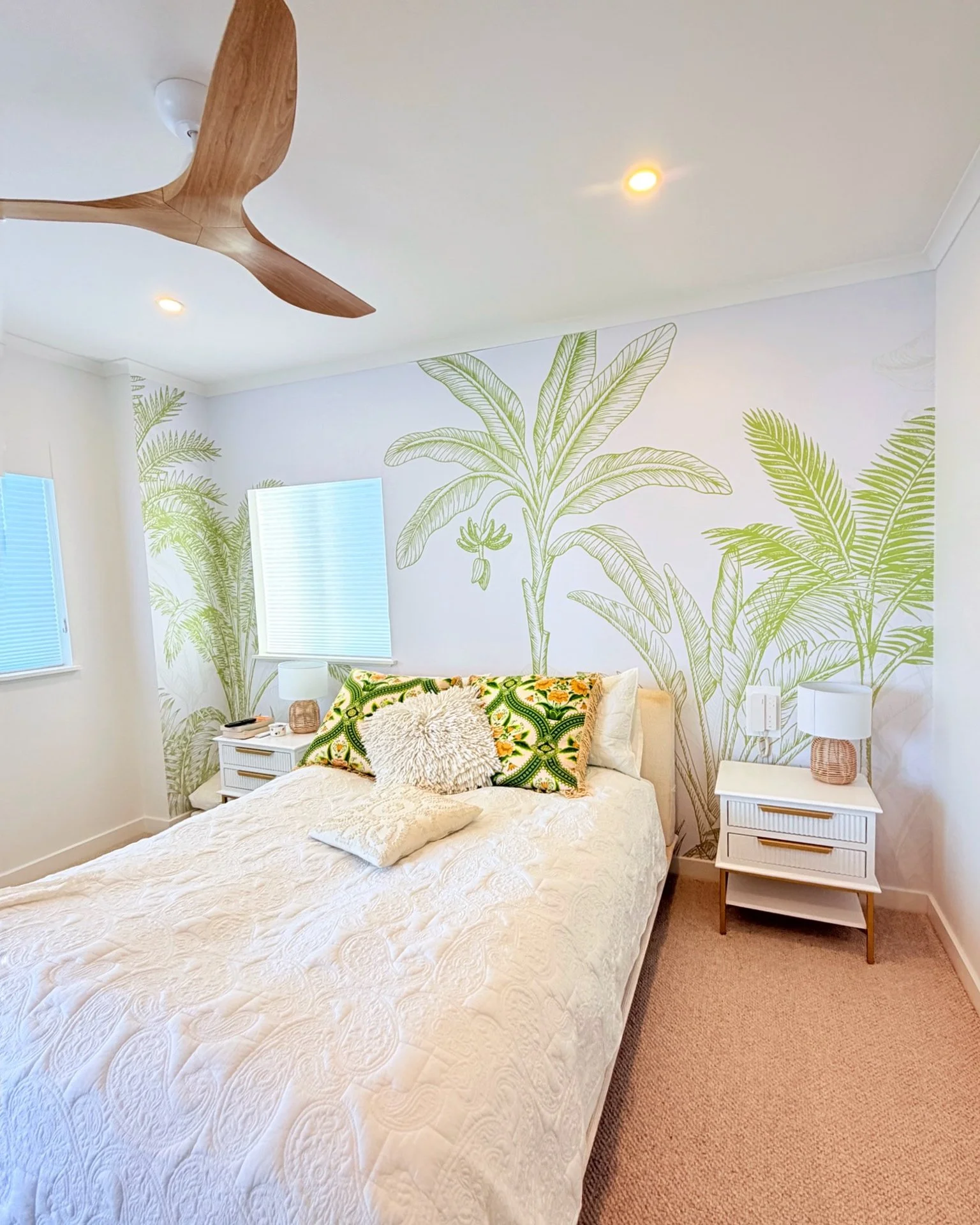 Custom design, printed and installed by our team ✨

A statement wall that transforms the entire space bringing texture, depth and a fresh, relaxed feel into the room. 
Thinking about a custom wallpaper for your space? 
Get in touch with our team.

#t