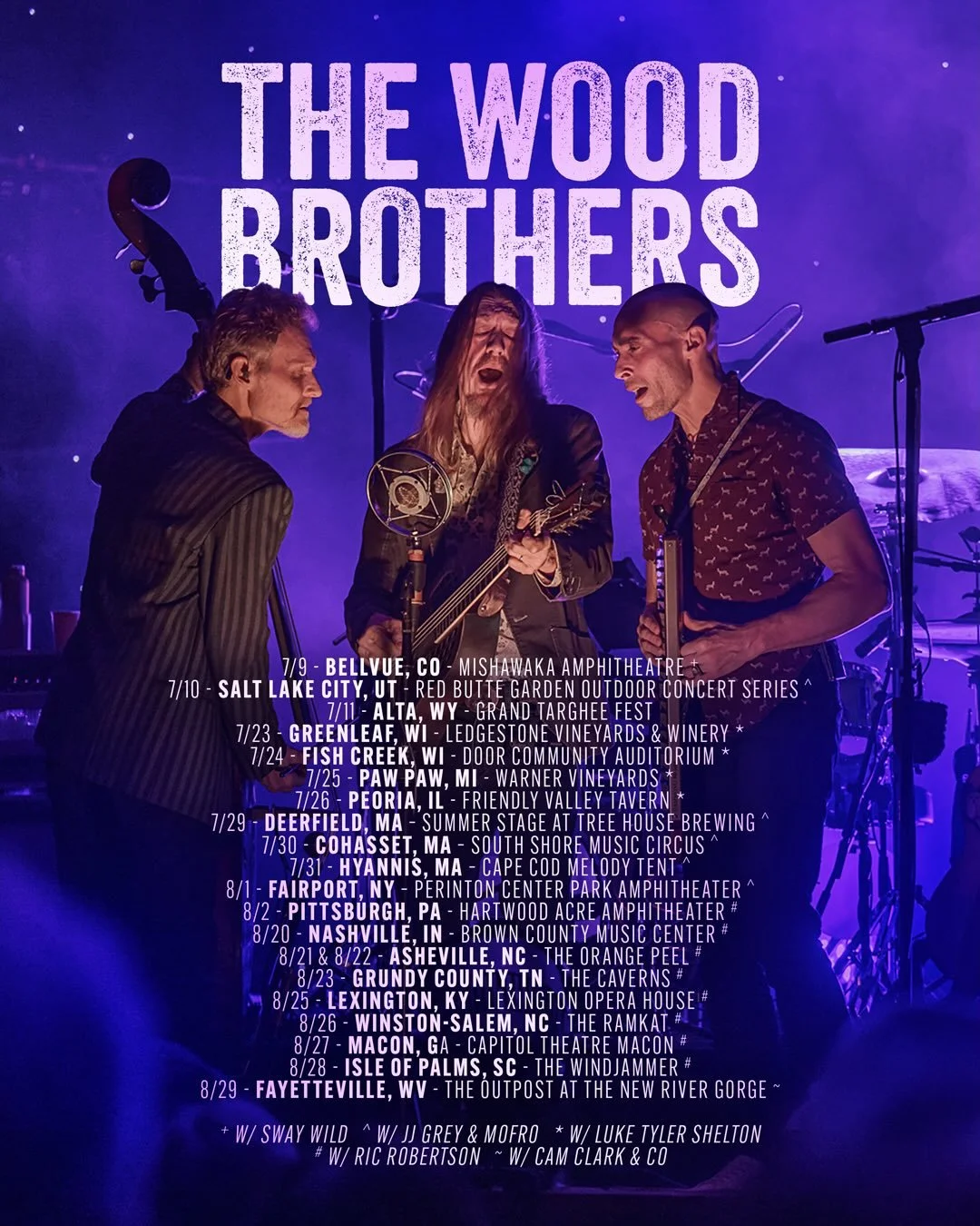 Delighted beyond words to announce we&rsquo;re opening for @thewoodbros in CO this summer! We&rsquo;re huge fans of this fantastical trio and it&rsquo;s been a dream of ours to share the stage w/ them 🙏🙏❤️❤️ Gratitude abounding.

7.9 BELLVUE, CO @m