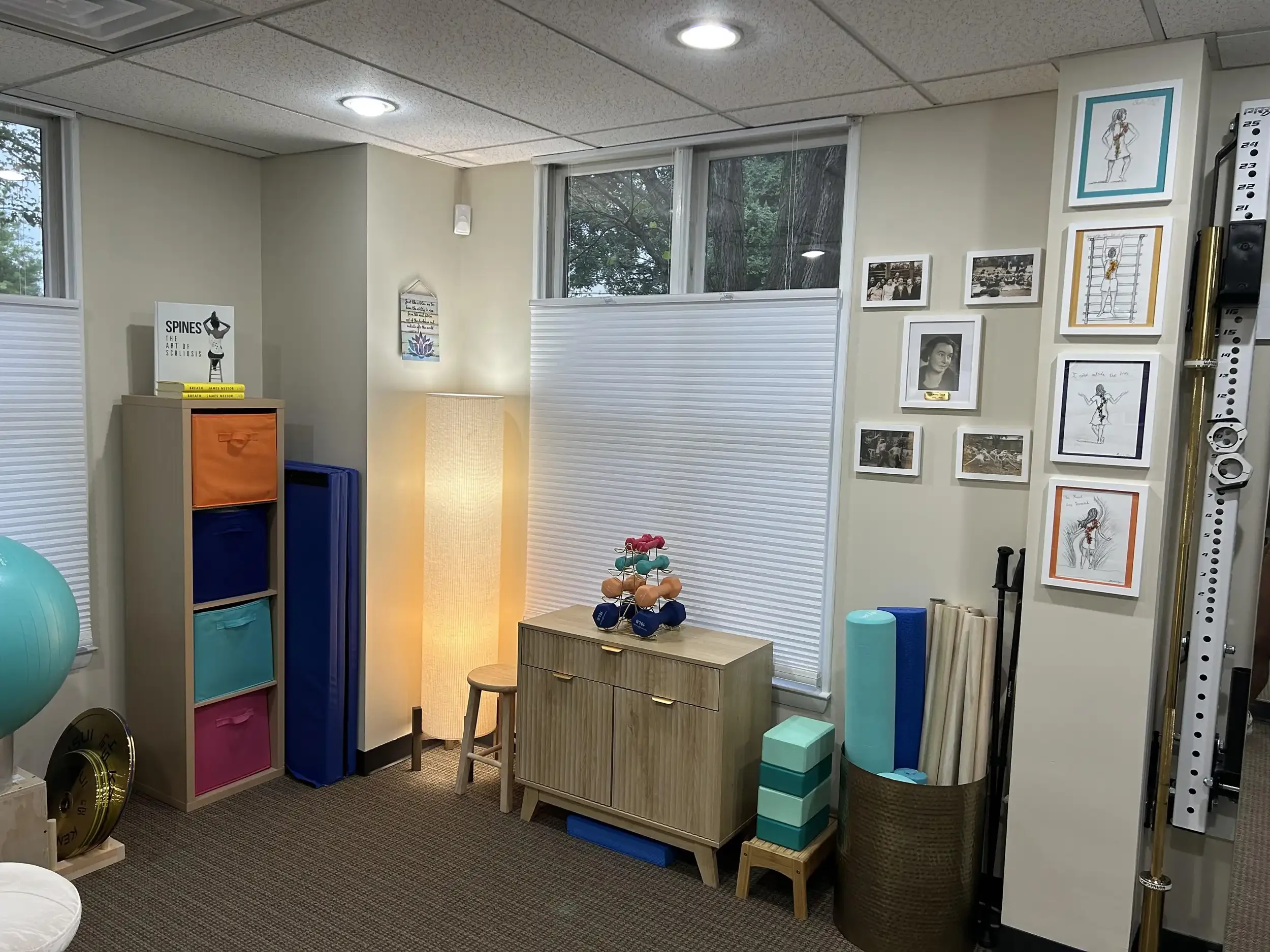 Schroth DC exercise area of the Falls Church, VA clinic
