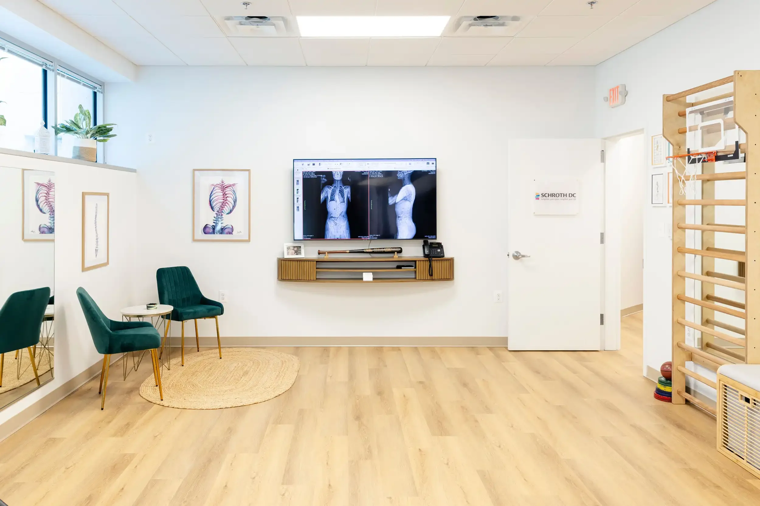 Schroth DC interior shot of the Fairfax, VA clinic