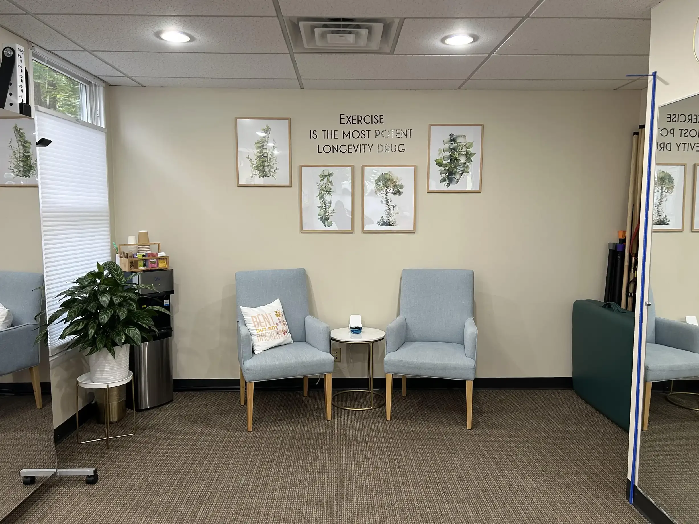 Schroth DC seating area of the Falls Church, VA clinic