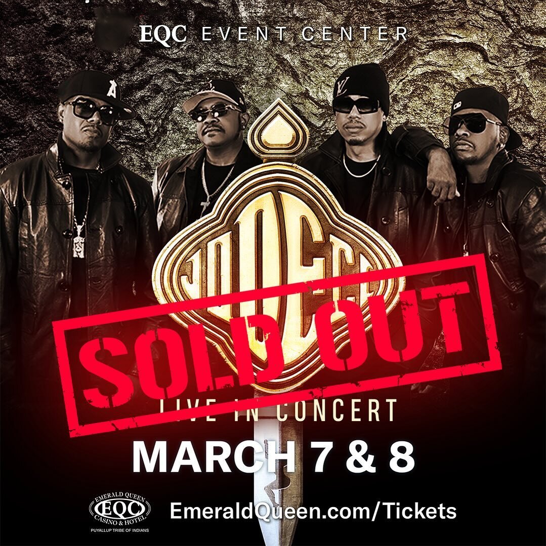 SOLD OUT back to back shows 🙌🏿 tonight and tomorrow at the @eqcasino in Tacoma 🎶 See y&rsquo;all next week in Las Vegas for 🔥The Show, The After Party, The Vegas Residency🔥 at the @hoblasvegas 💪🏿#Jodeci @pmusicgroup