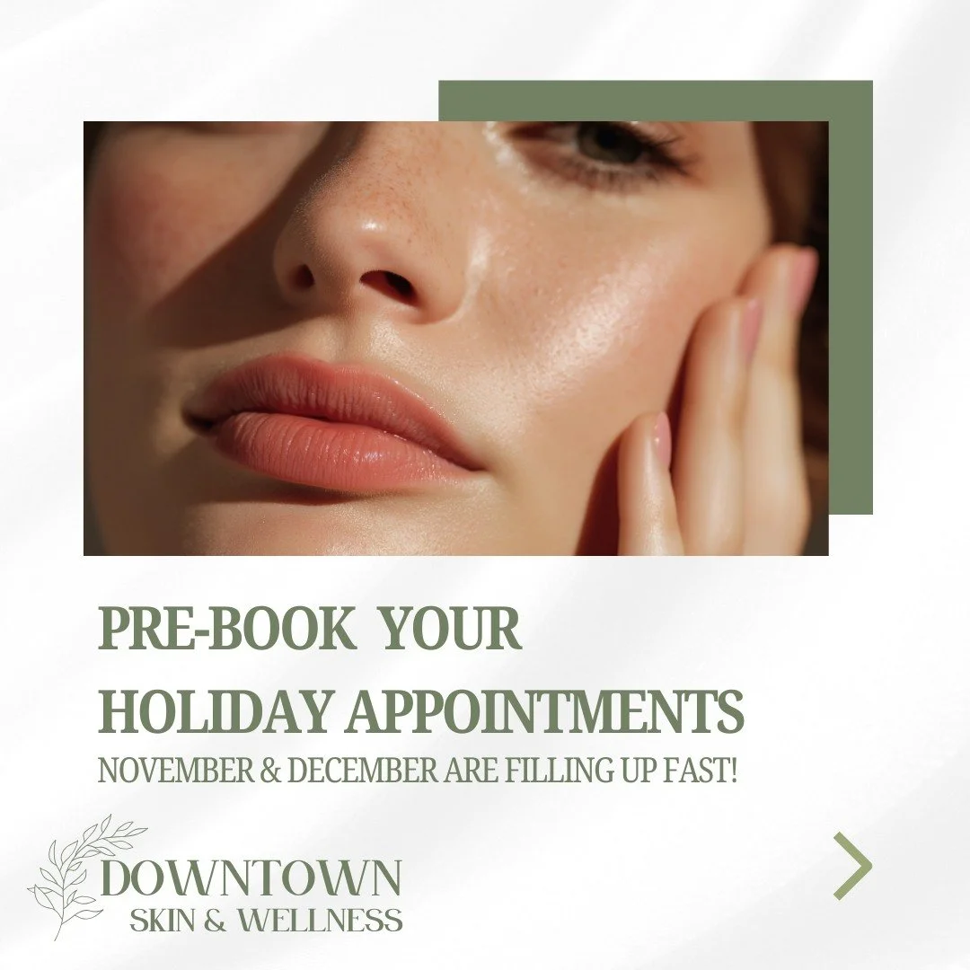 Your holiday countdown starts now ⏰💫
Thanksgiving ➡️ 3 weeks
Christmas ➡️ 7 weeks
New Year ➡️ 8 weeks

Pre-book your treatments before the calendar fills up! 🤍 Visit our website at downtownskinandwellness.com or call us at (352) 437-4393 to book!