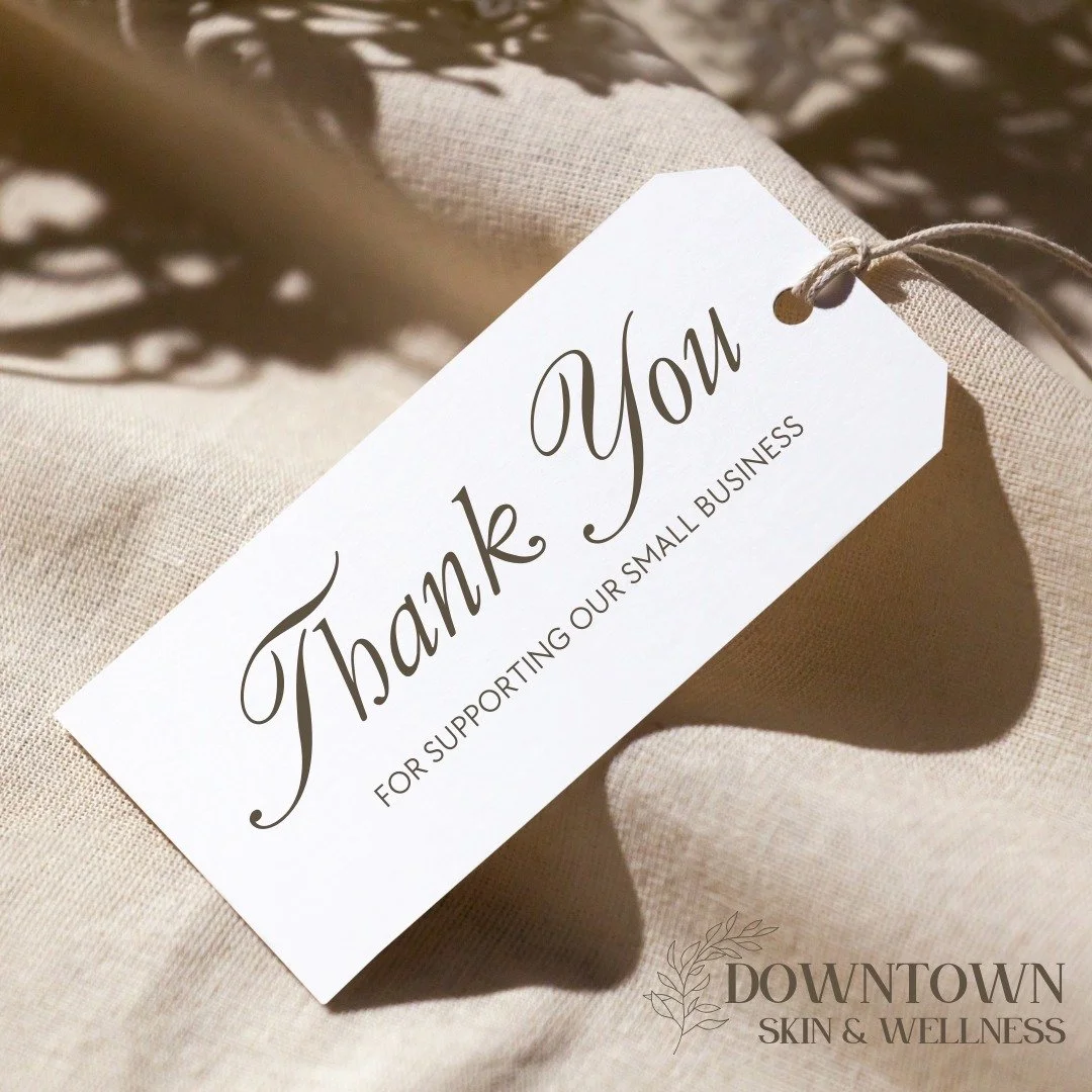 Thank you for lifting up our small business today and always. 🤍🫶

If you&rsquo;re wanting to support Downtown Skin &amp; Wellness on #SmallBusinessSaturday our e-gift cards are available, never expire, and make a beautiful gift for yourself or some