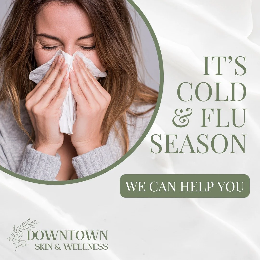 Cold &amp; flu season is here 🤧 If you&rsquo;re feeling run down, depleted, or just not at your best, we&rsquo;re here to support your body from the inside out.

Support your energy and overall wellness with a quick immune system boost with a B-12 i