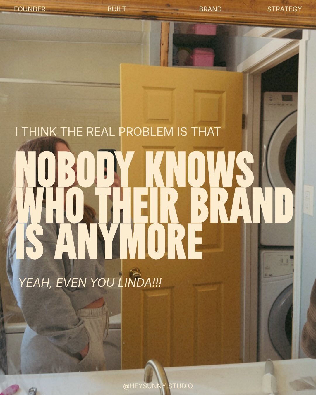 You&rsquo;re ignoring your own knowing, intuition, experience and skillset and minimizing yourself to be more palatable for the trends. (because thats what you think is working). 

You&rsquo;re allowing yourself to be influenced by everyone you follo