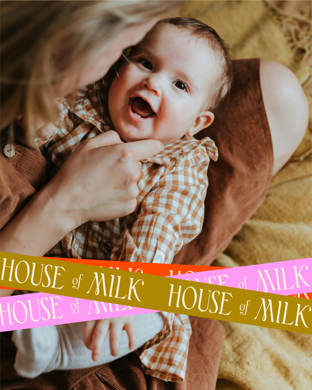 Brand identity and Squarespace design example for a lactation consultant—featuring bold typography and custom layout by Hey Sunny Studio