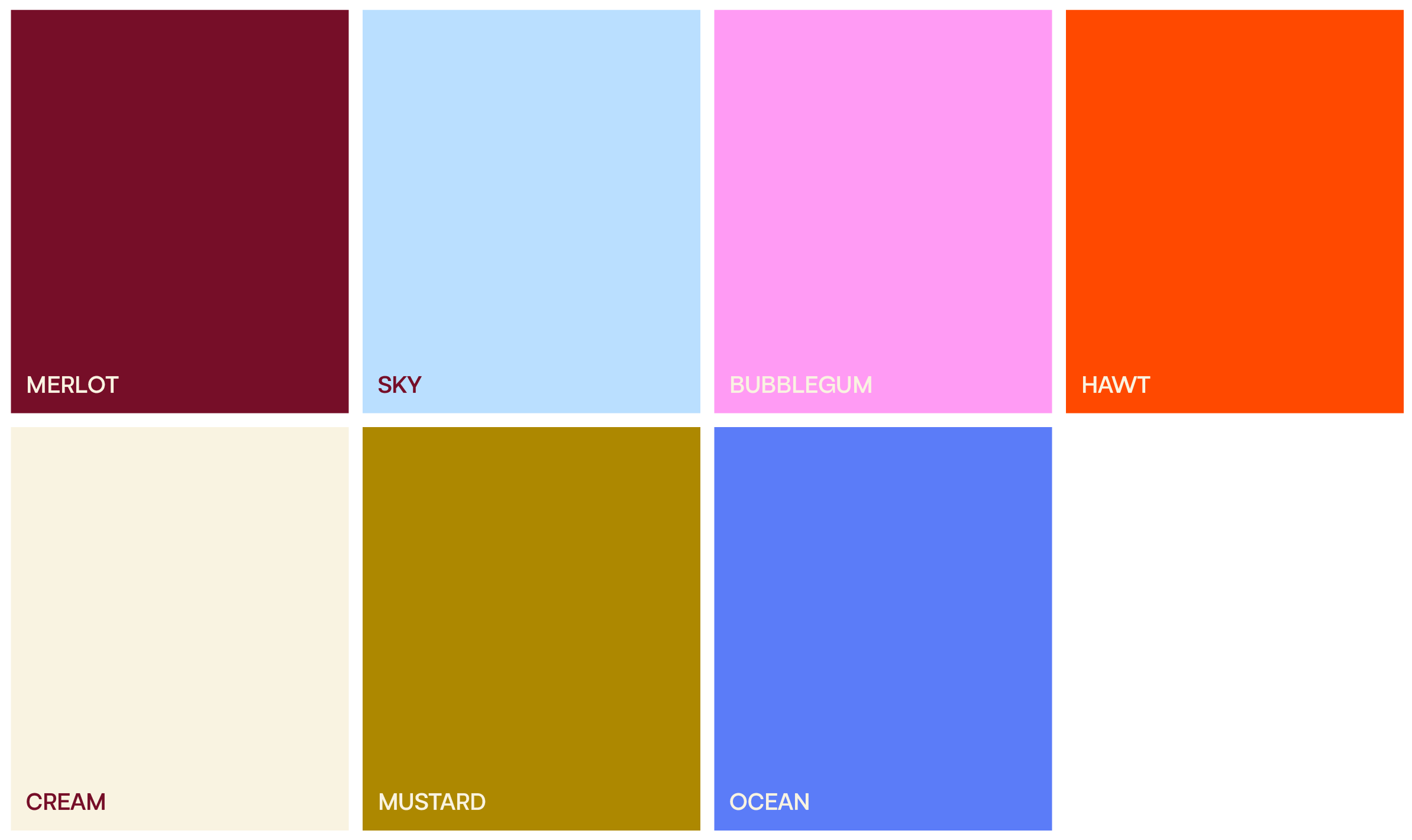 bold and colourful color palette for lactation consultant