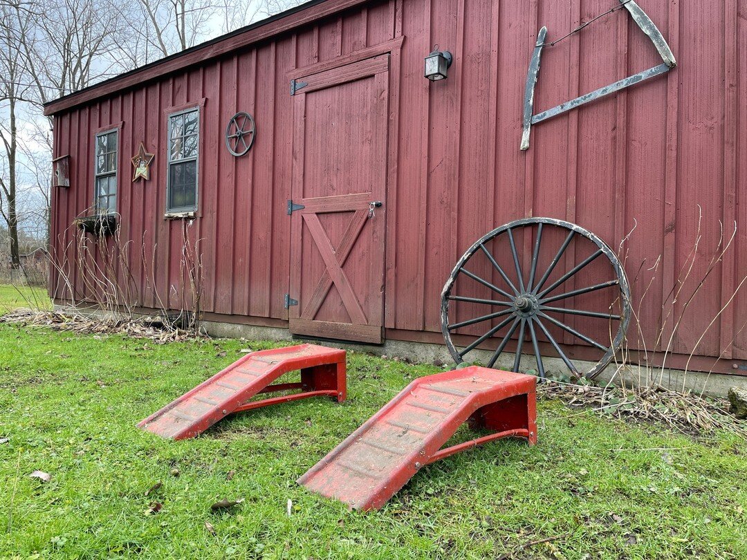 Home over the holidays and pulled these ramps out of my dad's barn. These are about 50 years old and we used them to change the oil in the family cars. It's funny and a bit scary to think how much trust we put in those things especially when we were 