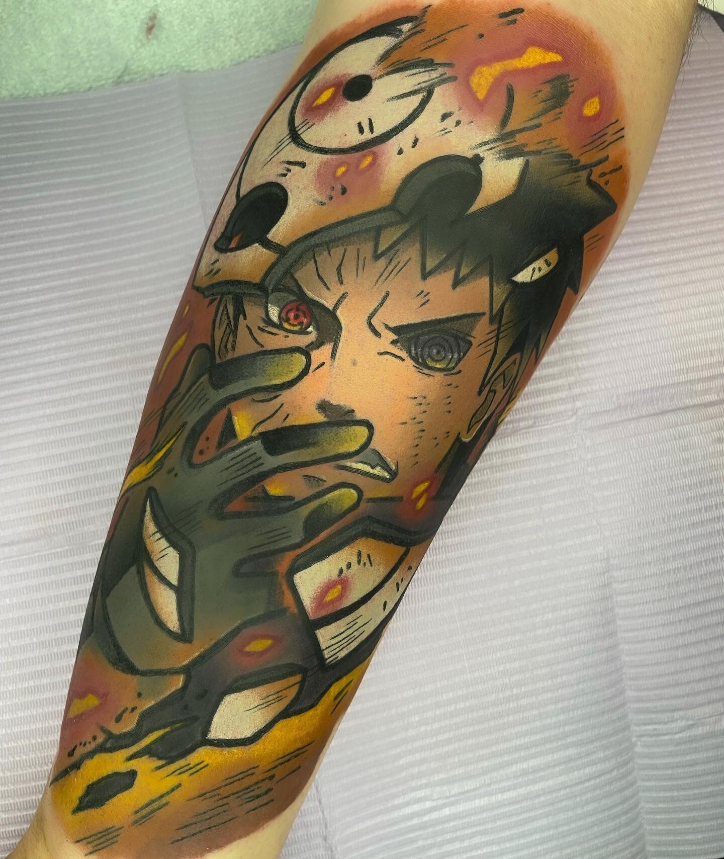 Obito! #obito #naruto #tattoo #tattoos #anime #manga #colorful #attackontitan #dragonballsuper #jujutsukaisen #ink #aot #2022 #nerd #love