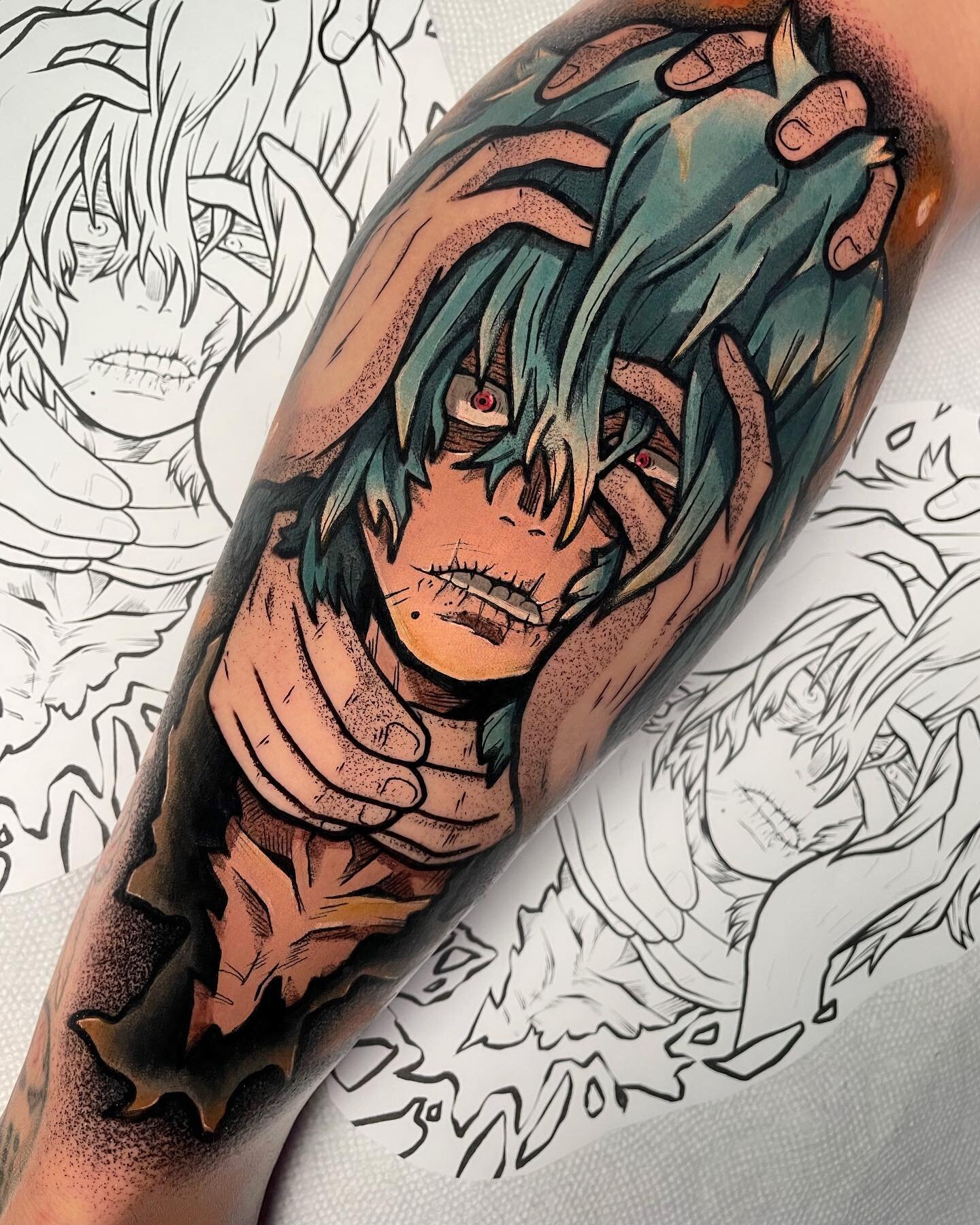 Collab of Shigaraki with my boy #tattoo #tattoos #collab #collaboration #anime #manga #animetattoo #shigarakitomura