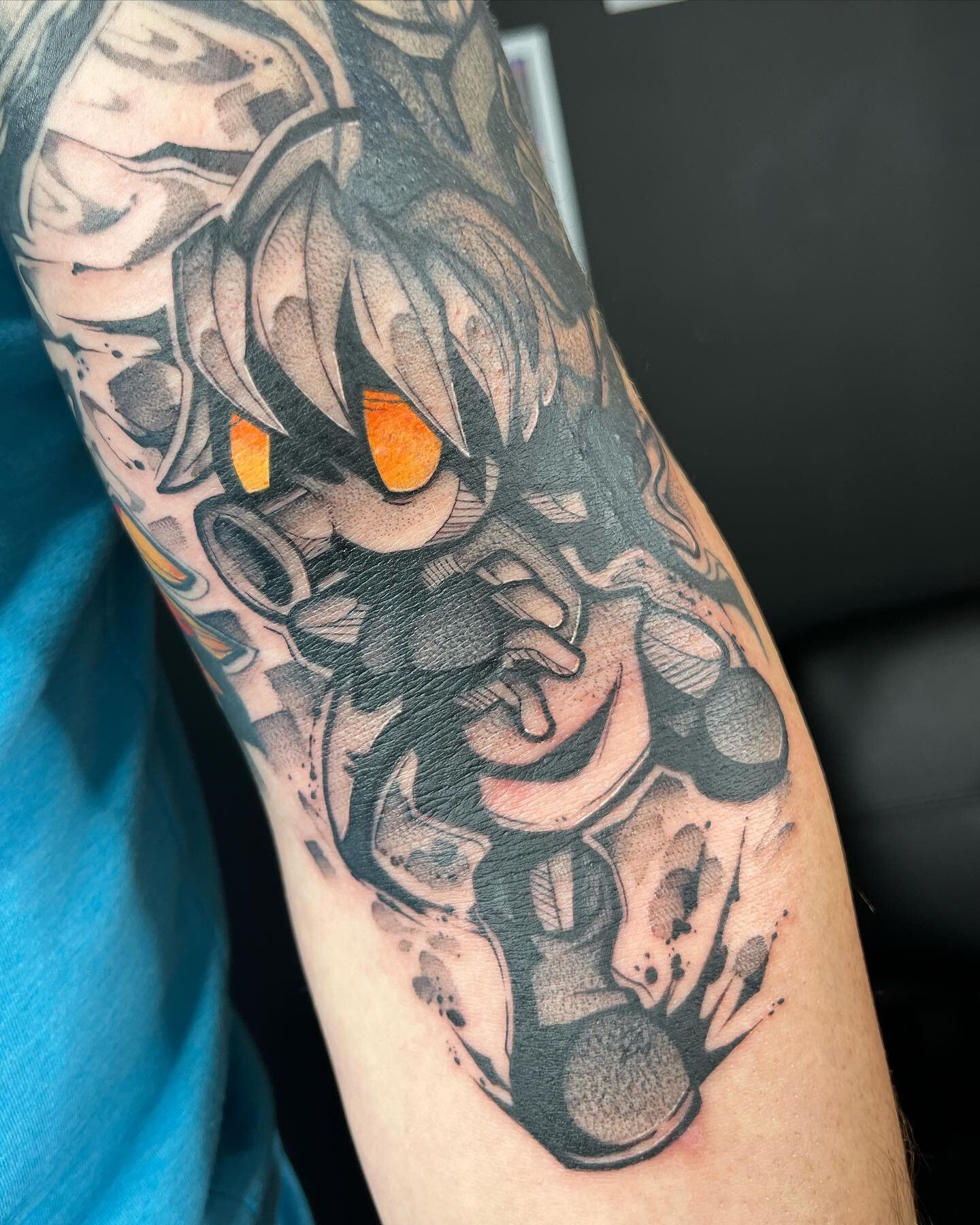 Hello friends! It&rsquo;s been a while since I posted! This Deku Link is one of the smaller pieces I&rsquo;ve done recently and it really just functions as a bit of filler for this sleeve in progress, but I thought it was so cool so I wanted to post 